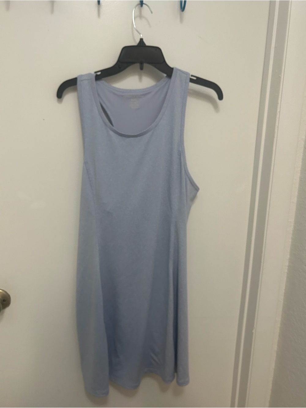 Light Blue Sleeveless Tank Dress - Classic Everyday Style